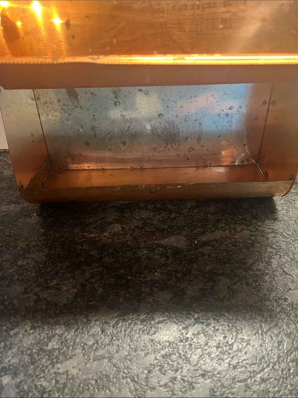 Vintage Copper Foil, Wax Paper and Paper Towel Dispenser. Can be wall mounted